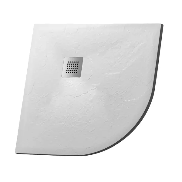 Душевой поддон Grossman GR-S19090 9090 низкий из литьевого мрамора четверть круга белый без сифона универсальный 15700₽