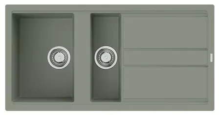 

Мойка для кухни «Omoikiri» Kitagawa 100-2-WG 100/51 Artceramic wind green