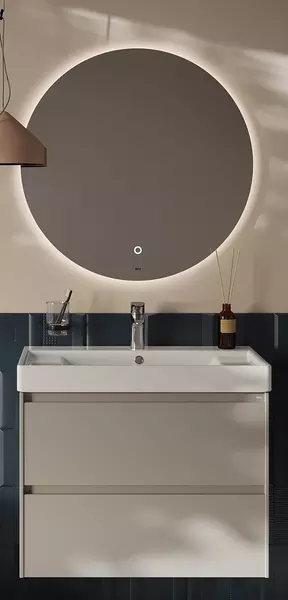 Мебель для ванной подвесная «Roca» Ona 80 бежево-серый матовый