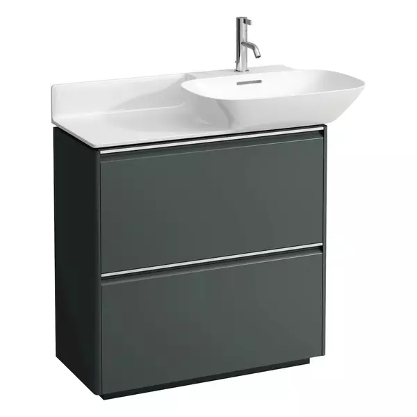 

Тумба с раковиной «Laufen» Base 90 (Ino 90/45 L) интенсивный серый