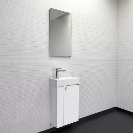 

Мебель для ванной подвесная «Comforty» Асти 40 белый глянец