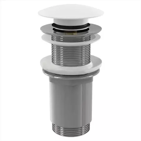 Донный клапан для раковины Salini 16431WM S-Stone с механизмом Клик-Клак белый матовый 6300₽