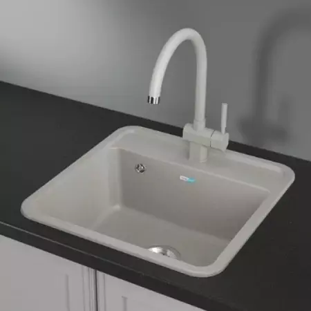 

Мойка для кухни «Granula» Standart ST-5001 50/50 искусственный камень белая