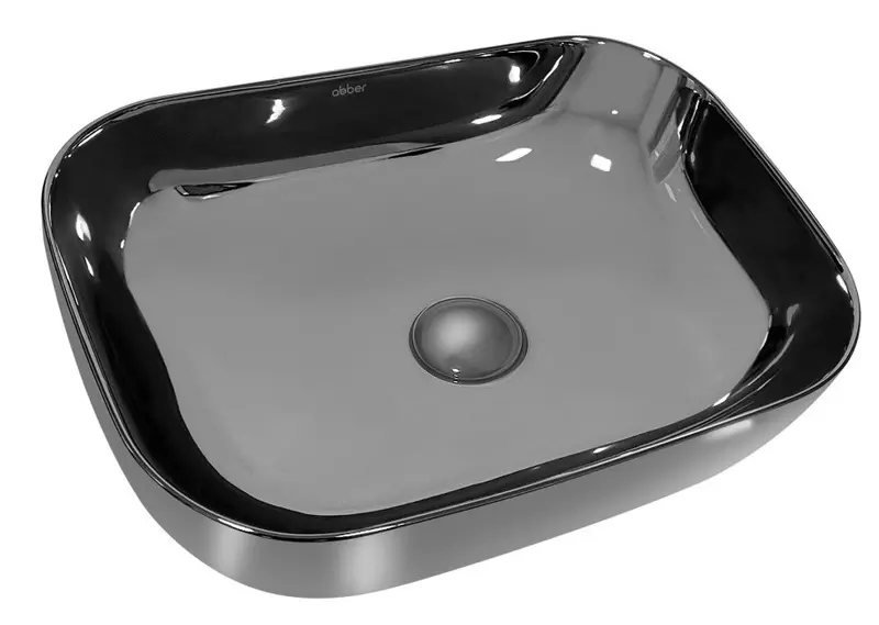 

Раковина «Abber» Rechteck 46/32 фарфоровая серебро