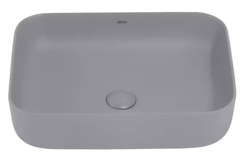 

Раковина «Abber» Rechteck 50/39 фарфоровая серая матовая