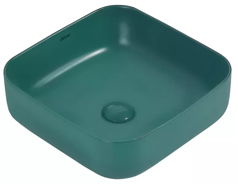 

Раковина «Abber» Rechteck 38/38 фарфоровая темно-зеленая матовая