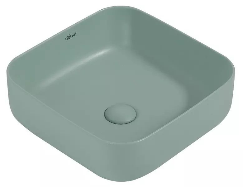 

Раковина «Abber» Rechteck 38/38 фарфоровая светло-зеленая матовая