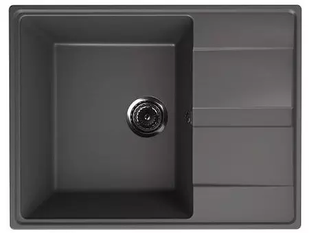 

Мойка для кухни «Ulgran» Quartz Prima 650 65/50 искусственный камень асфальт