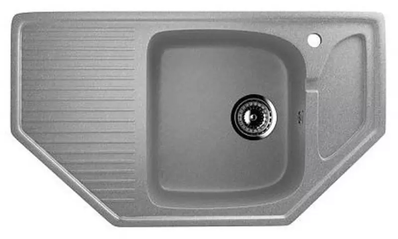 

Мойка для кухни угловая «Ulgran» U-109 78/48 искусственный камень графит