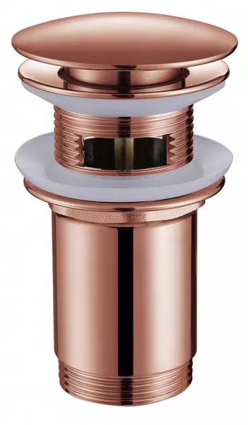 Донный клапан для раковины «Abber» AF0010MRG с механизмом Клик-Клак розовое золото матовое