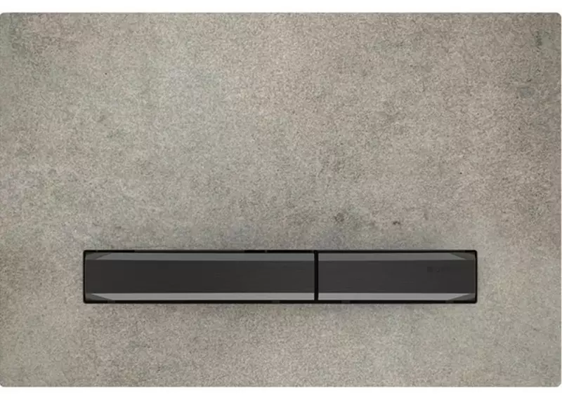 

Кнопка смыва «Geberit» Sigma 50 115.671.JV.2 керамика под бетон/хром черный