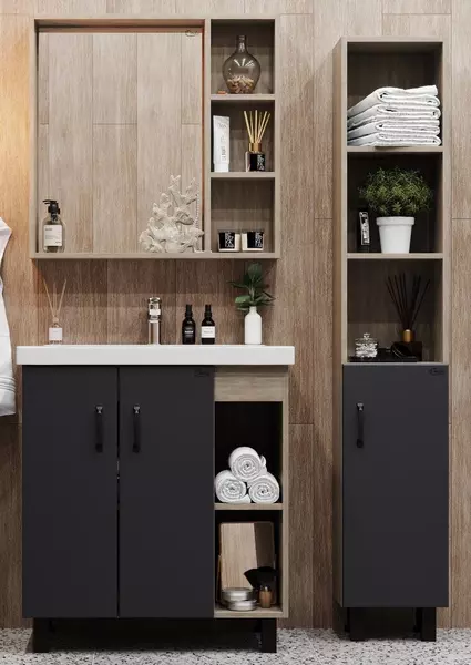 Мебель для ванной «Onika» Тимбер 70.10 дуб сонома/серая