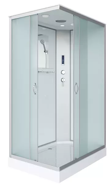 

Душевая кабина «Niagara» NG-43285-14QP 120/80 низкий поддон матовая/серебро с электрикой универсальная