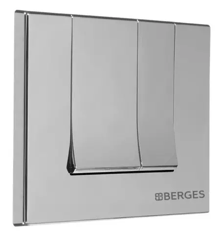 

Кнопка смыва «Berges Wasserhaus» Novum S2 040042 матовый хром