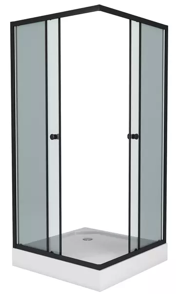 

Душевой угол-ограждение «Niagara» NG-008-14QT 80/80 тонированный/чёрный с поддоном универсальный