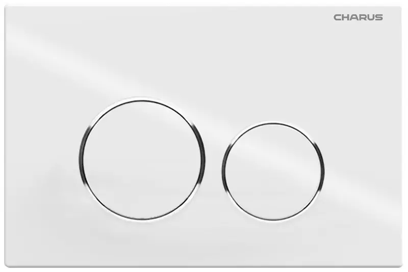 

Кнопка смыва «Charus» Spazio FP.330.11.01 белое сияние