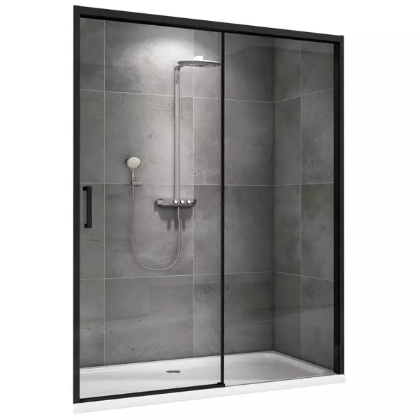 

Душевая дверь «Abber» Komfort AG93140B 140/200 прозрачная/чёрная