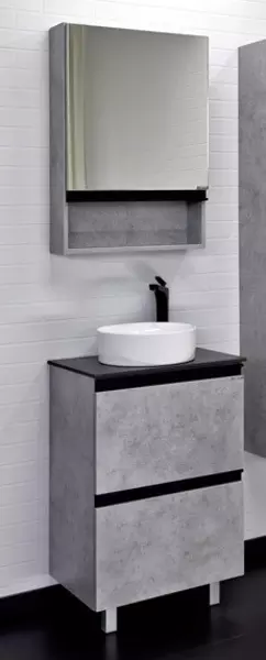 Мебель для ванной «Comforty» Эдинбург 60-Н бетон светлый