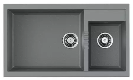 

Мойка для кухни «Omoikiri» Tedori 86-2-LB-GR 4993573 86/50 искусственный камень Leningrad Grey