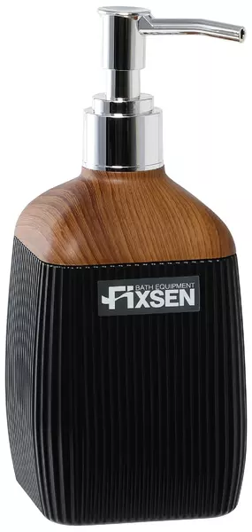 

Дозатор для мыла «Fixsen» Black Wood FX-401-1 на стол чёрный/тёмное дерево