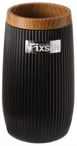 

Стакан для зубных щёток «Fixsen» Black Boom FX-411-3 на стол чёрный/тёмное дерево