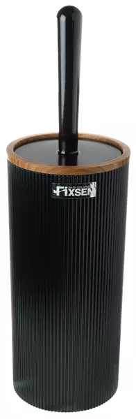 

Ёршик для унитаза «Fixsen» Black Boom FX-411-5 напольный чёрный/тёмное дерево