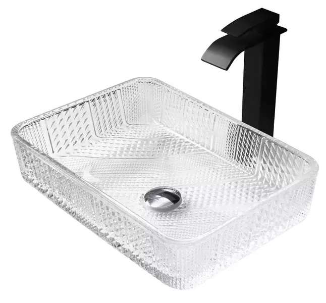 

Раковина «Abber» Glas 46/33 AK2312 стеклянная прозрачная
