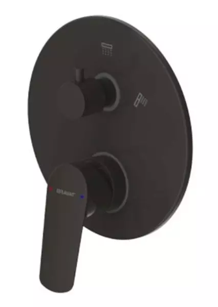 

Внешняя часть смесителя «Bravat» Rhein PB8429564BW2ENG чёрный матовый