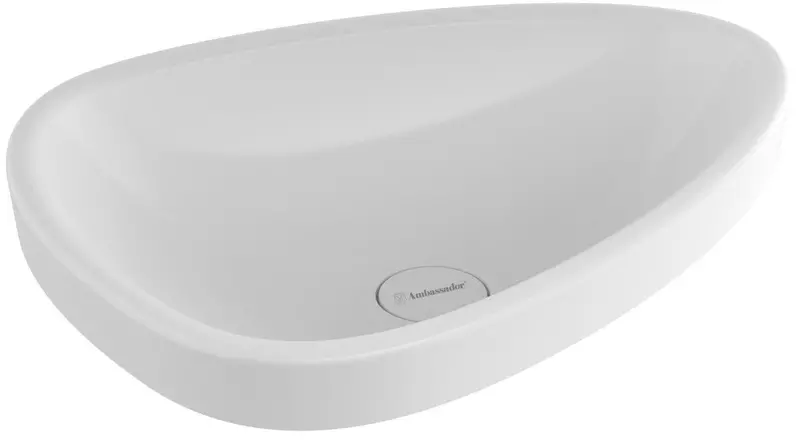 

Раковина «Ambassador» Kingston 58/44 146T20002 фарфоровая белая глянцевая