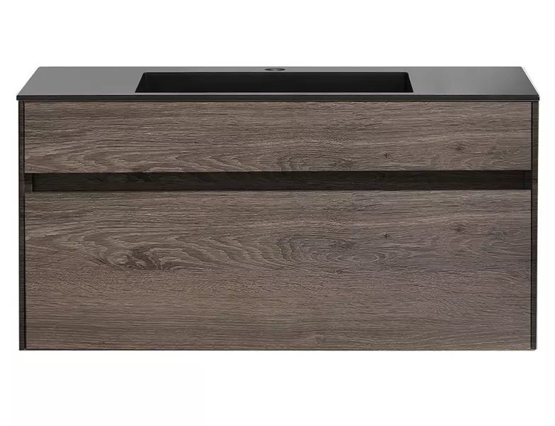 

Тумба с раковиной «Vincea» Chiara 100 с 1 ящиком (100/48 черная) подвесная R.Oak