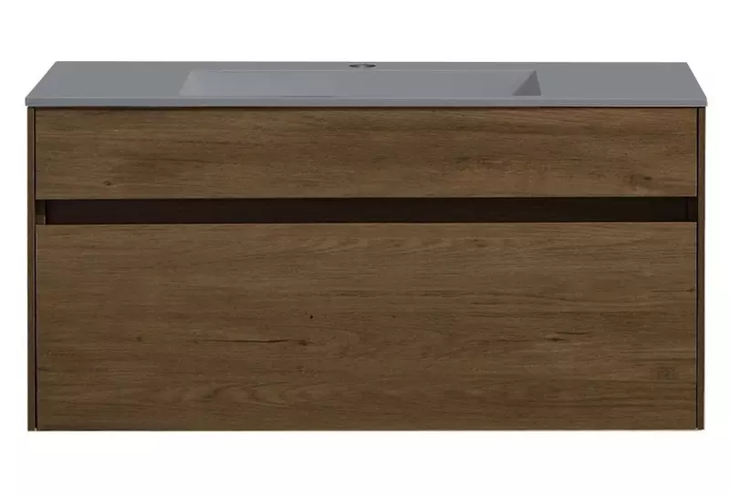 

Тумба с раковиной «Vincea» Chiara 100 с 1 ящиком (100/48 серая) подвесная T.Oak