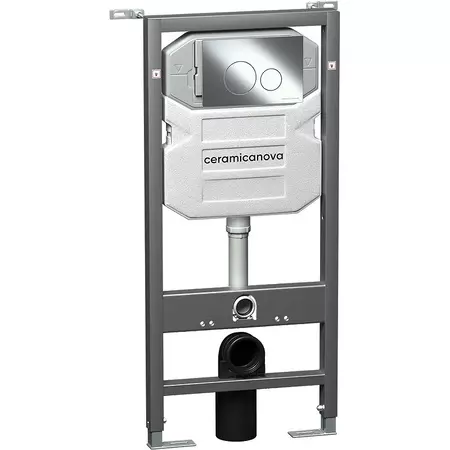 Инсталляция для унитаза с кнопкой Ceramica Nova Envisionкнопка Round хром 24990₽