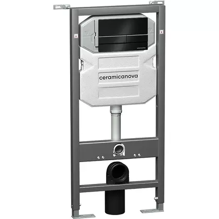 Инсталляция для унитаза с кнопкой Ceramica Nova Envisionкнопка Flat черная матовая 24990₽