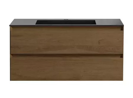 

Тумба с раковиной «Vincea» Luka 100 с 2 ящиками (100/48 черная) подвесная T.Oak