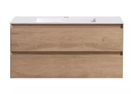 

Тумба с раковиной «Vincea» Luka 100 с 2 ящиками (100/48 белая) подвесная N.Oak