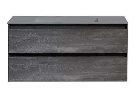 

Тумба с раковиной «Vincea» Luka 100 с 2 ящиками (100/48 серая) подвесная G.Stone
