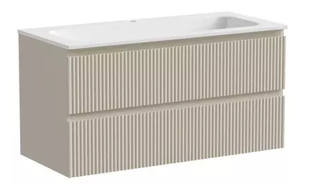 

Тумба с раковиной «Sancos» Snob R 100 (Element 101/46) подвесная Beige Soft
