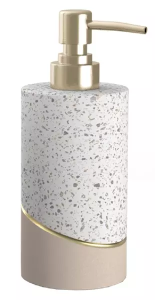 

Дозатор для мыла «Fora» Terrazzo FOR-TRZ021 на стол бежевый