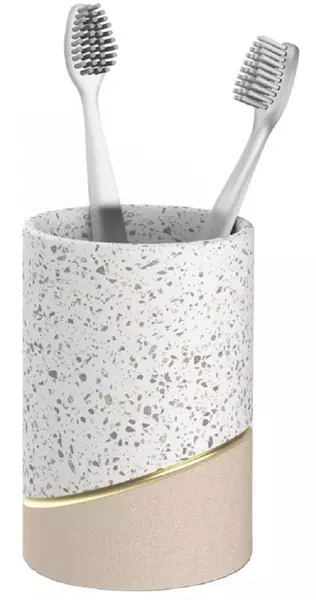 

Стакан для зубных щёток «Fora» Terrazzo FOR-TRZ044 на стол бежевый