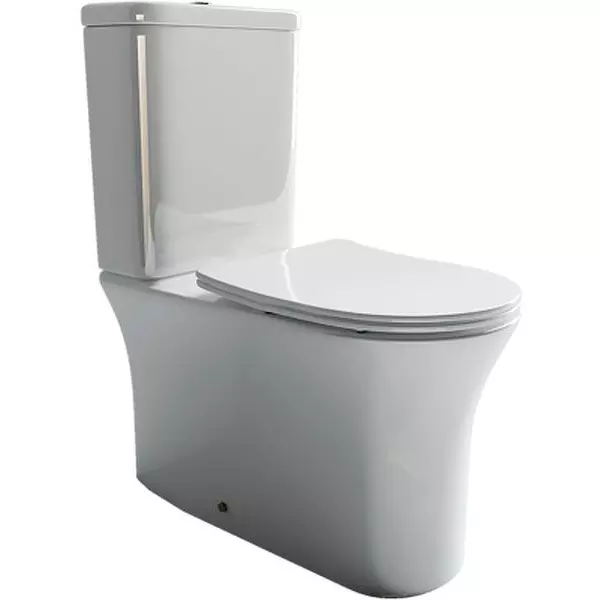 

Унитаз компакт безободковый «Ceramica Nova» Star CN1904-B/CN1904-T белый с сиденьем дюропласт с микролифтом белое