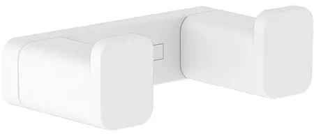 

Двойной крючок «Hansgrohe» AddStoris 41755700 на стену белый матовый