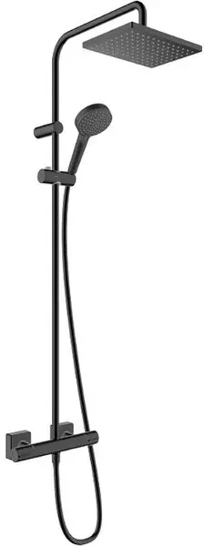 

Душевая система «Hansgrohe» Vernis Shape Showerpipe 230 1jet 26286670 с термостатом чёрная матовая