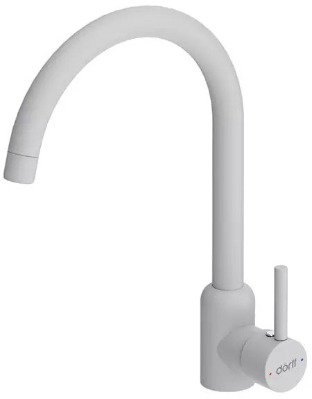 

Смеситель для кухонной мойки «Dorff» Logic D3007033 белый матовый
