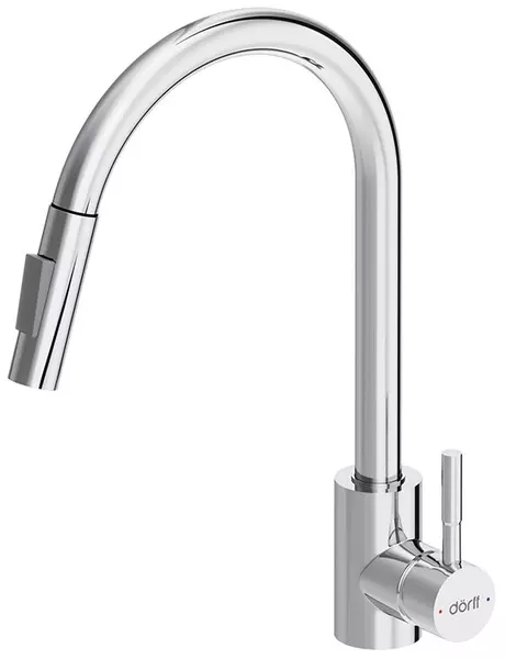 

Смеситель для кухонной мойки «Dorff» Logic D3007500 с выдвижным изливом хром