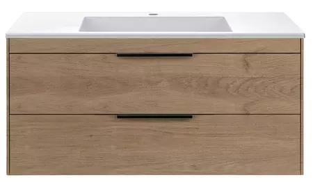 

Тумба с раковиной «Vincea» Chiara 2D100 (100/48 белая) подвесная натуральный дуб