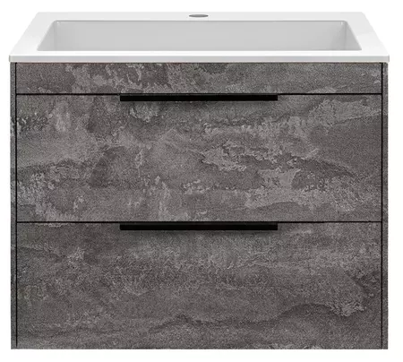 

Тумба с раковиной «Vincea» Chiara 2D 60 (60/48 белая) подвесная серый камень