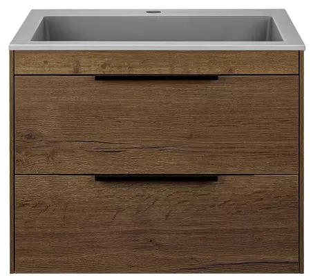 

Тумба с раковиной «Vincea» Chiara 2D 60 (60/48 серая) подвесная дуб табак