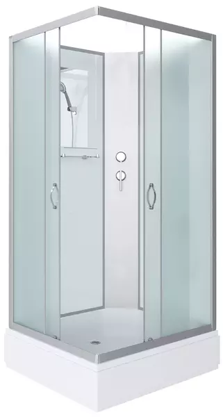 

Душевая кабина «Niagara» NG-33974-14QBK 90/70 средний поддон матовая/белая без крыши универсальная