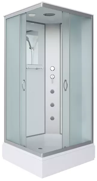 

Душевая кабина «Niagara» NG-33974-14QG 90/70 средний поддон матовая/белая с гидромассажем универсальная