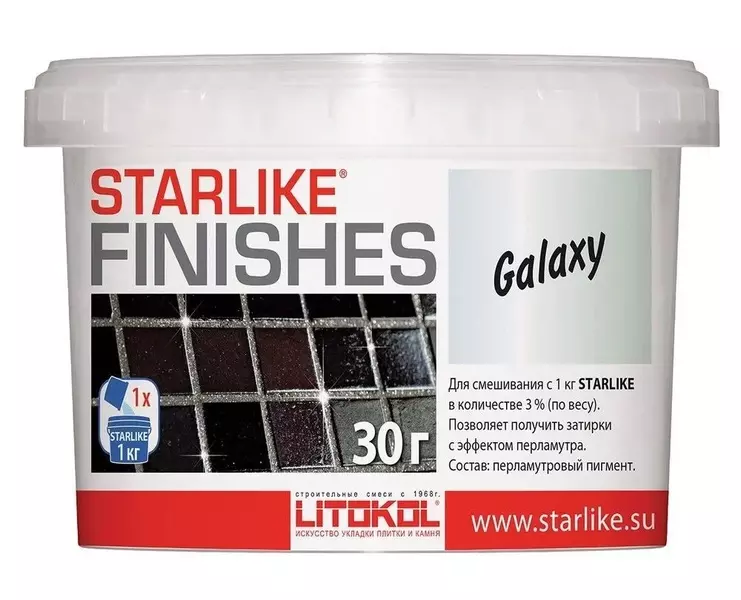 

Добавка для затирки «Litokol» Starlike Finishes Galaxy 0,030 кг 478070002